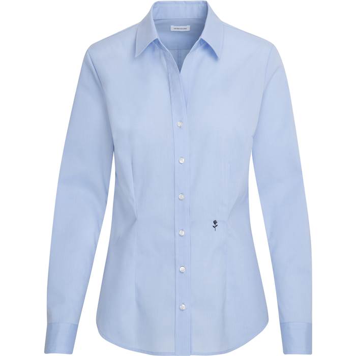 78.0613 Seidensticker - Blouse Slim LSL light blue .037