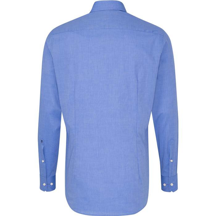 78.1000 Seidensticker - Shirt Shaped LSL mid blue .c45