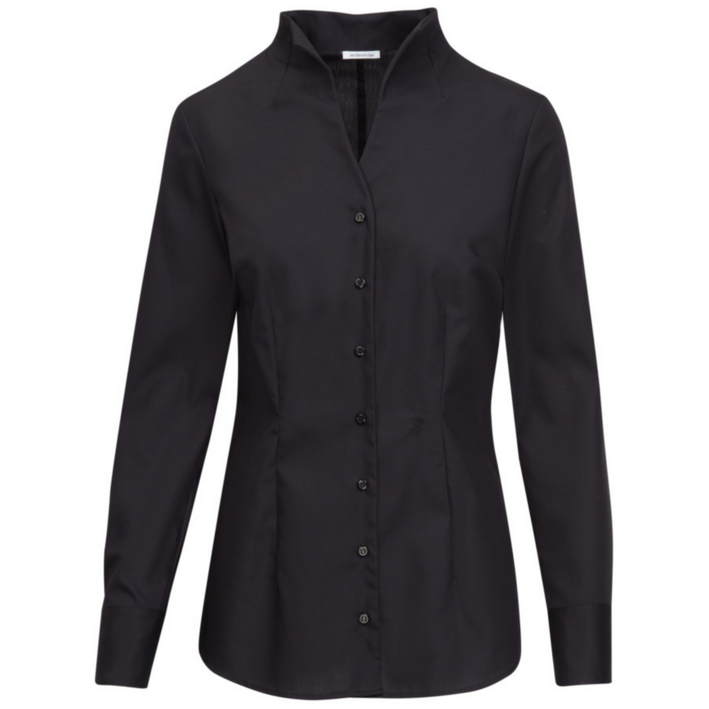 78.1182 Seidensticker - Chalice Blouse Slim LSL black .002