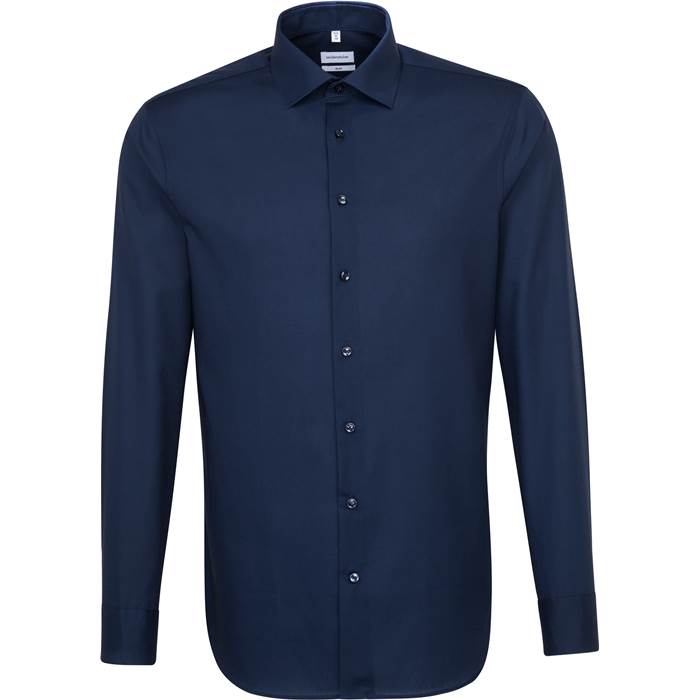 78.5198 Seidensticker - Shirt Slim LSL navy .003