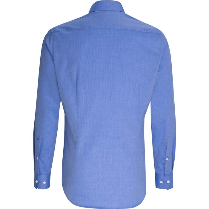 78.5198 Seidensticker - Shirt Slim LSL mid blue .c45