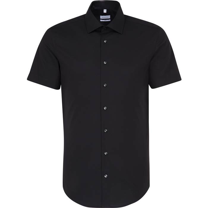 78.6521 Seidensticker - Shirt Slim SSL black .002
