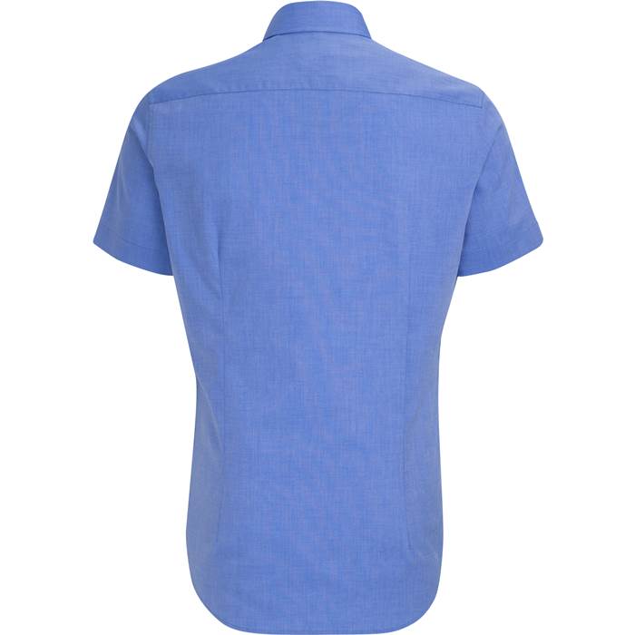78.6521 Seidensticker - Shirt Slim SSL mid blue .c45
