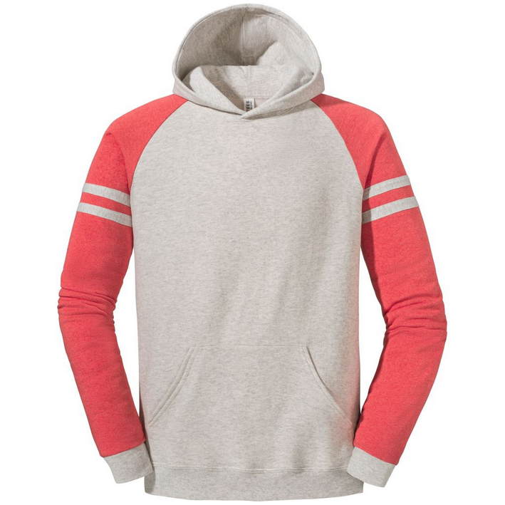 oatmeal heather/fiery red heather