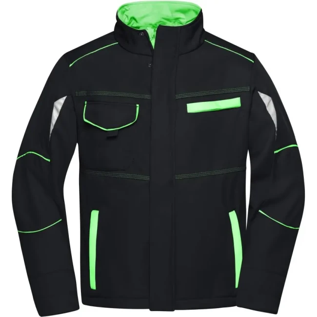 black/lime green