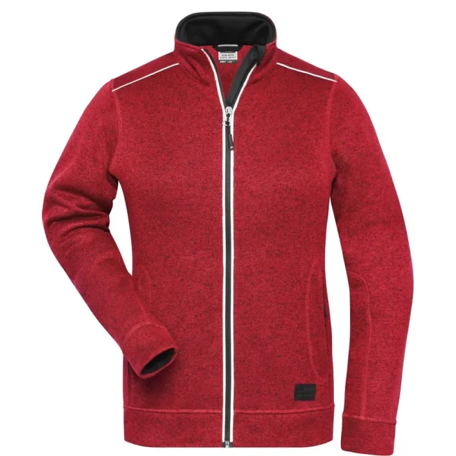 red melange/black