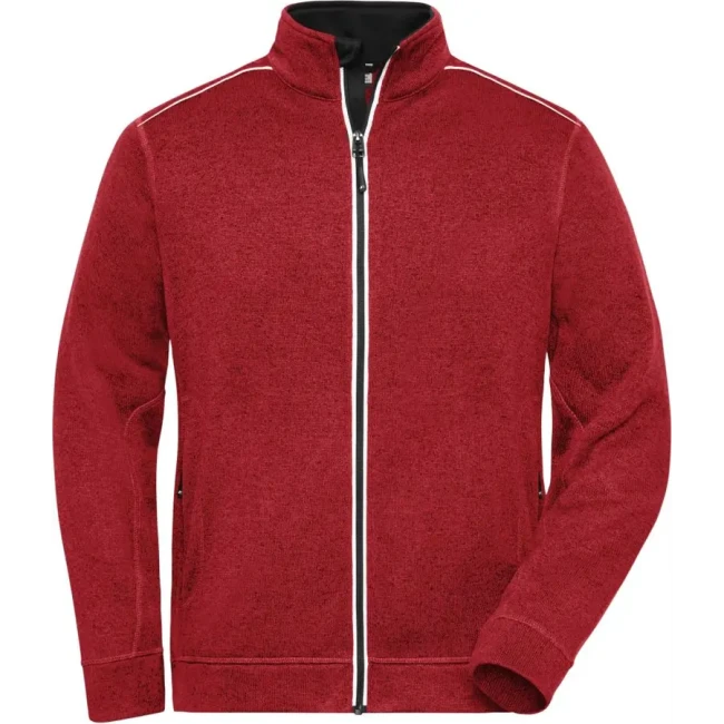 red melange/black