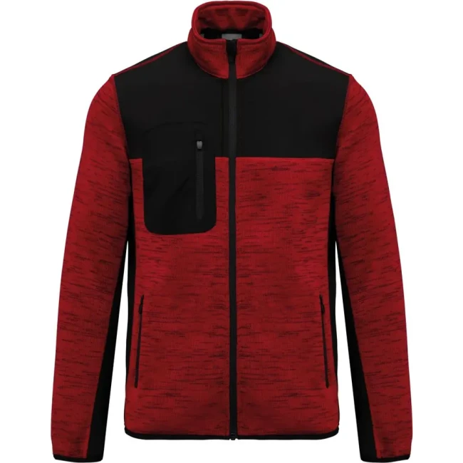 red melange/black
