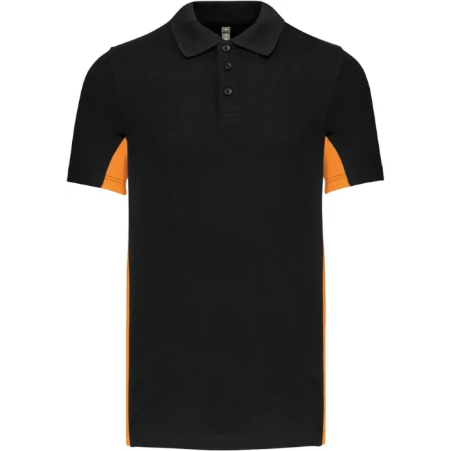 black/orange