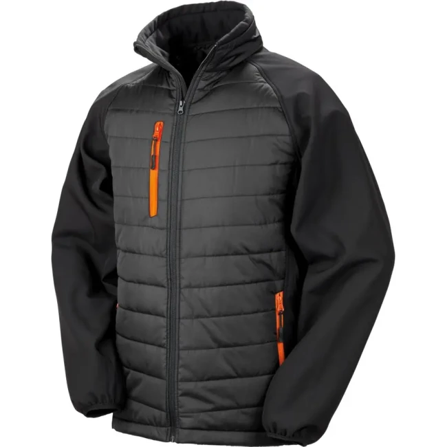 black/orange