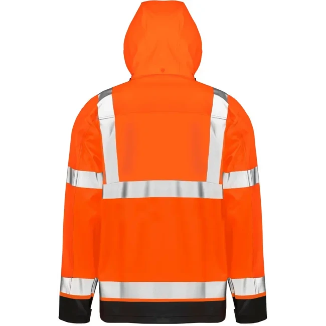 fluorescent orange/black