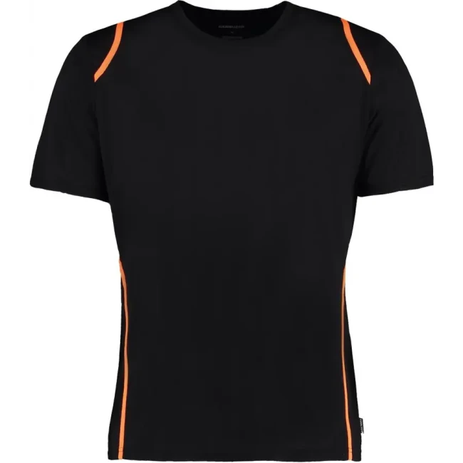black/fluorescent orange