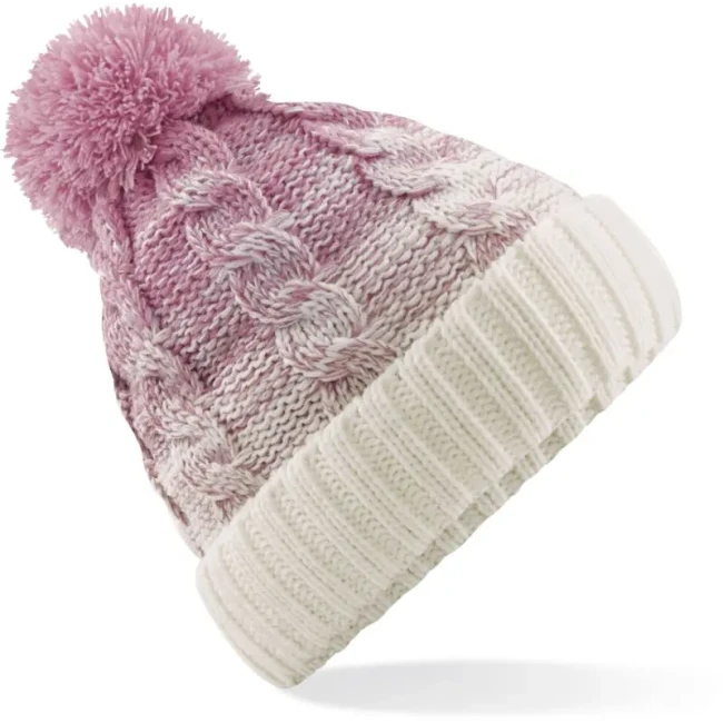 dusky pink/off white