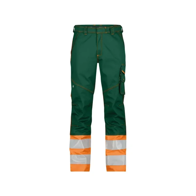 bottle green/fluo orange