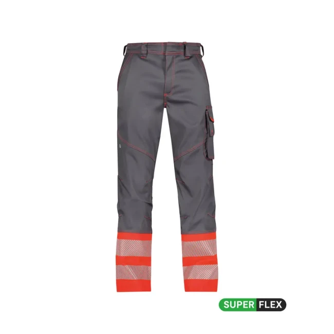 cement grey/fluo red